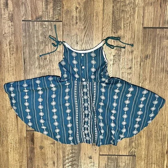 Wildling Teal Boho Nico Dress 4T